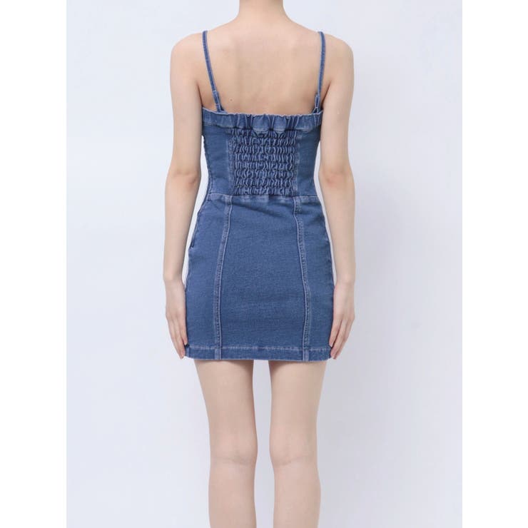 GD SIDE 2ラインカットデニムベアワンピース【SETUP着用可】 | GYDA | 詳細画像20 