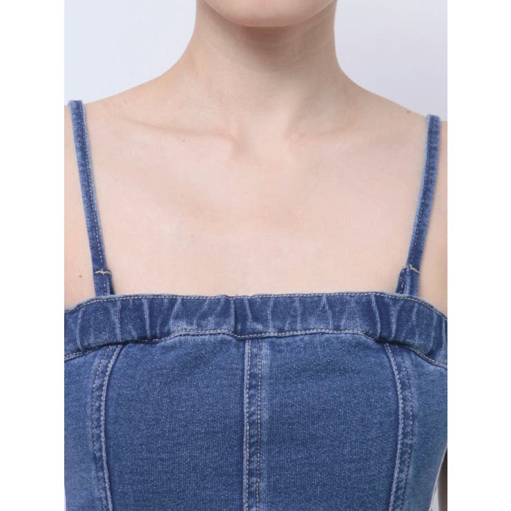 GD SIDE 2ラインカットデニムベアワンピース【SETUP着用可】 | GYDA | 詳細画像21 