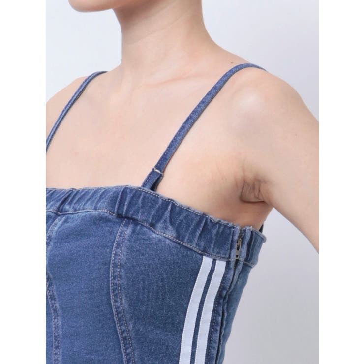 GD SIDE 2ラインカットデニムベアワンピース【SETUP着用可】 | GYDA | 詳細画像22 