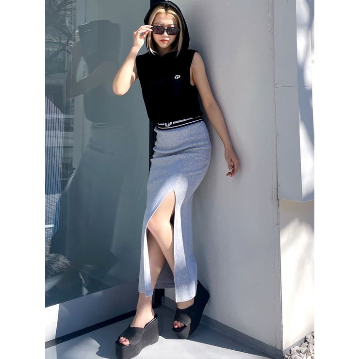 GD JQ DEEPスリットLONGスカートライクショートパンツ[品番