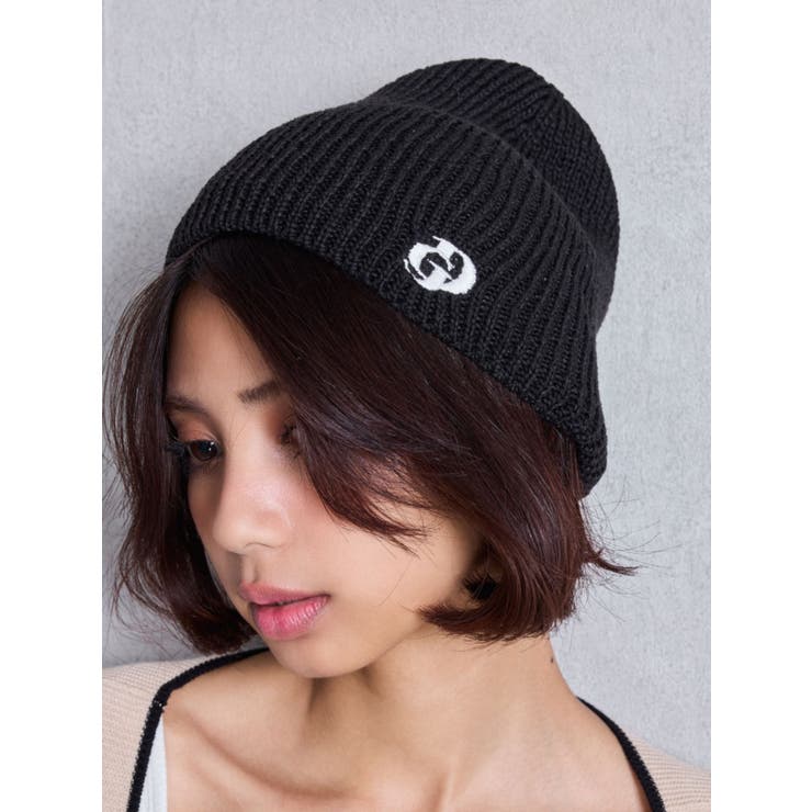 GD embroidery ニットCAP[品番：MKSW0064067]｜GYDA（ジェイダ
