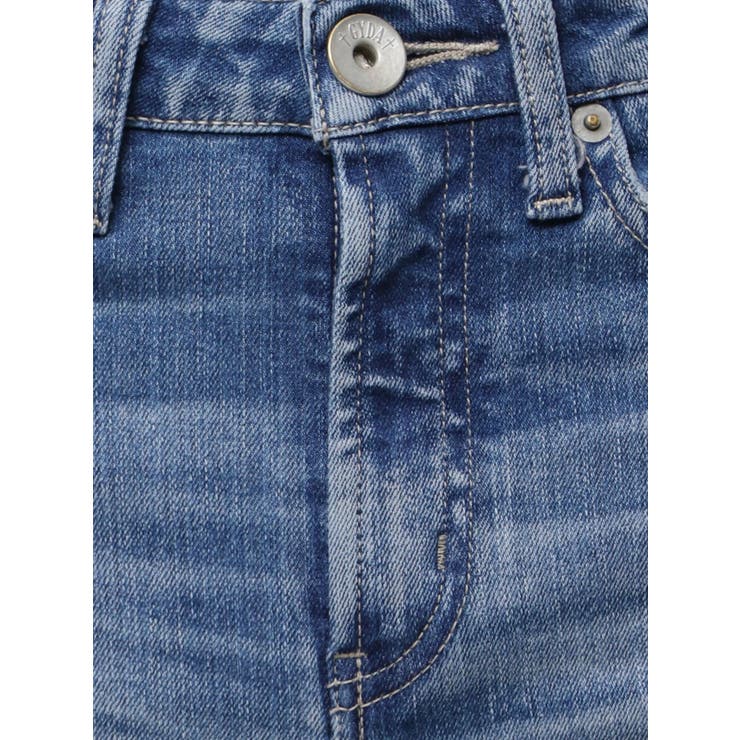 ミドルウエストSIDE CUT INNER DAMAGEスキニーデニムパンツ | GYDA | 詳細画像24 