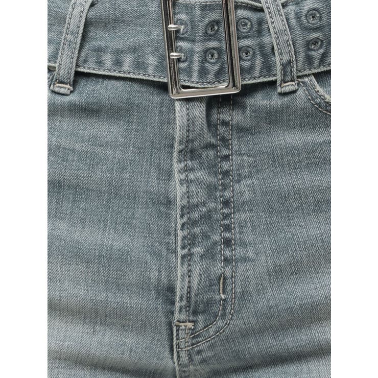 ハイウエストBACKレースアップフレアデニムパンツ | GYDA | 詳細画像25 