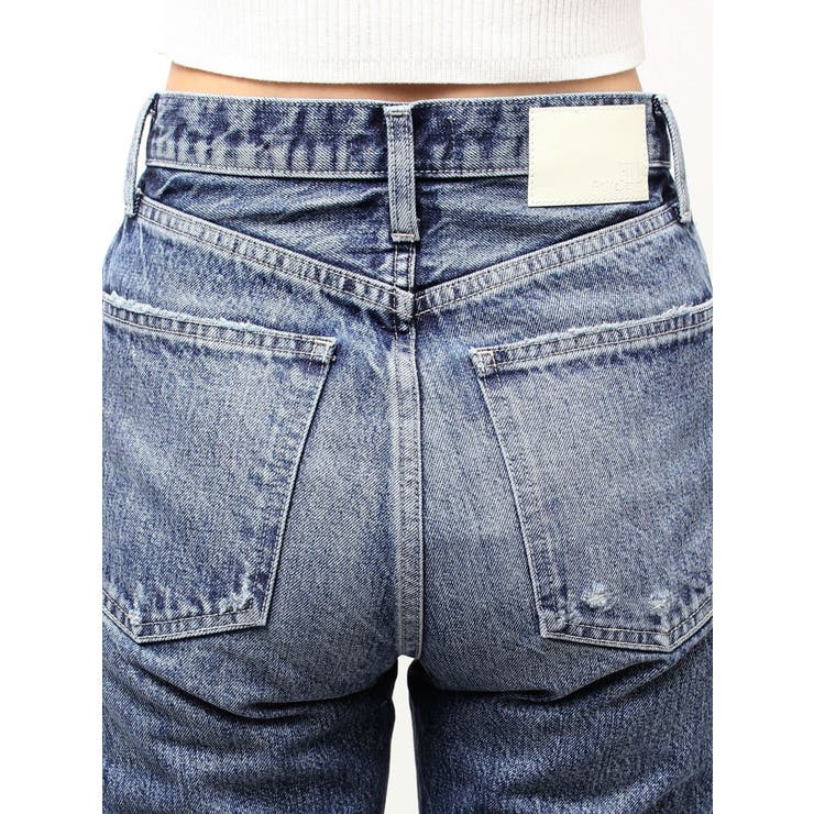 ハイウエストVintage Edge ダメージストレートデニムパンツ | GYDA | 詳細画像19 