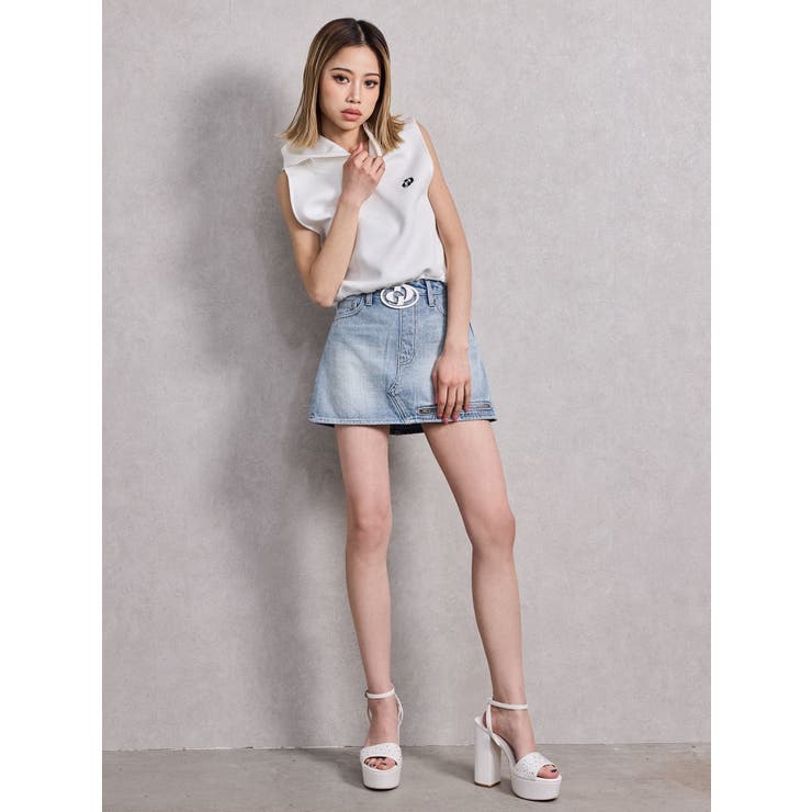 GD MOLDスカートライクデニムショートパンツ | GYDA | 詳細画像10 