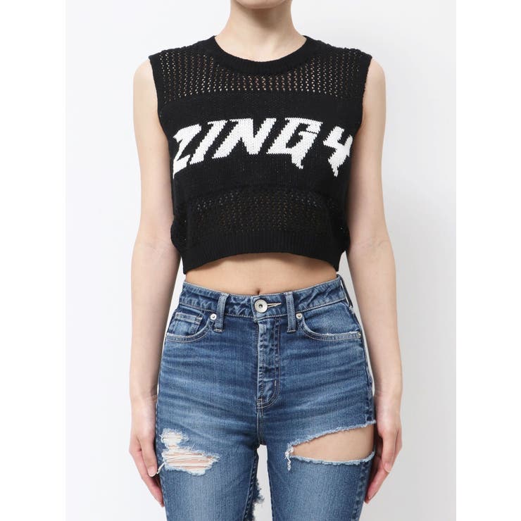 ZINGY メッシュニットタンクトップ[品番：MKSW0064513]｜GYDA