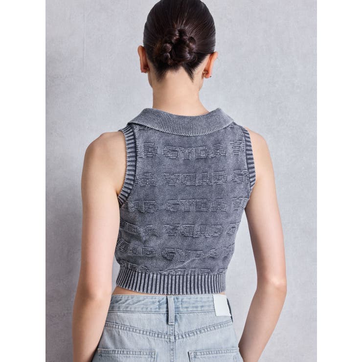 GYDAjacquardブリーチニットトップス | GYDA | 詳細画像3 