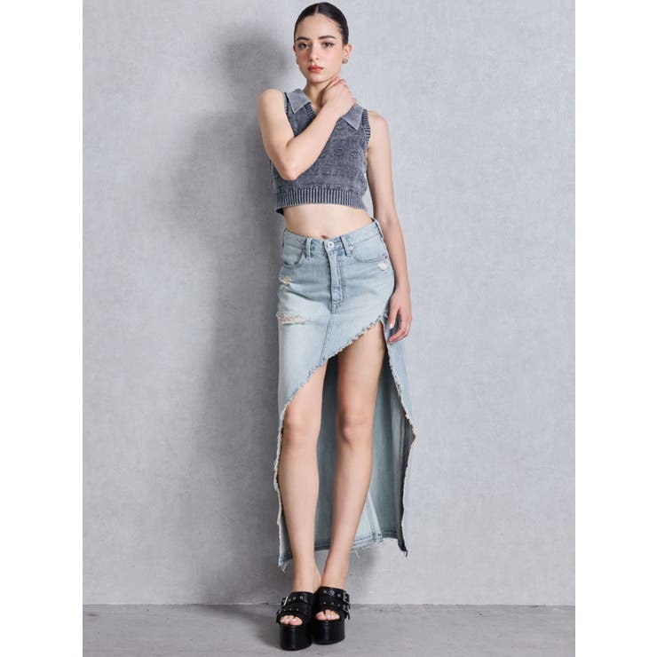 GYDAjacquardブリーチニットトップス | GYDA | 詳細画像4 