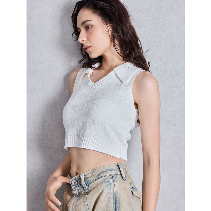 GYDAjacquardブリーチニットトップス | GYDA | 詳細画像9 