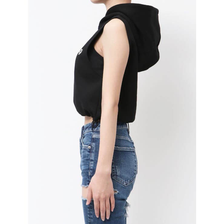 GD HEM スピンドルノースリショートパーカー | GYDA | 詳細画像13 