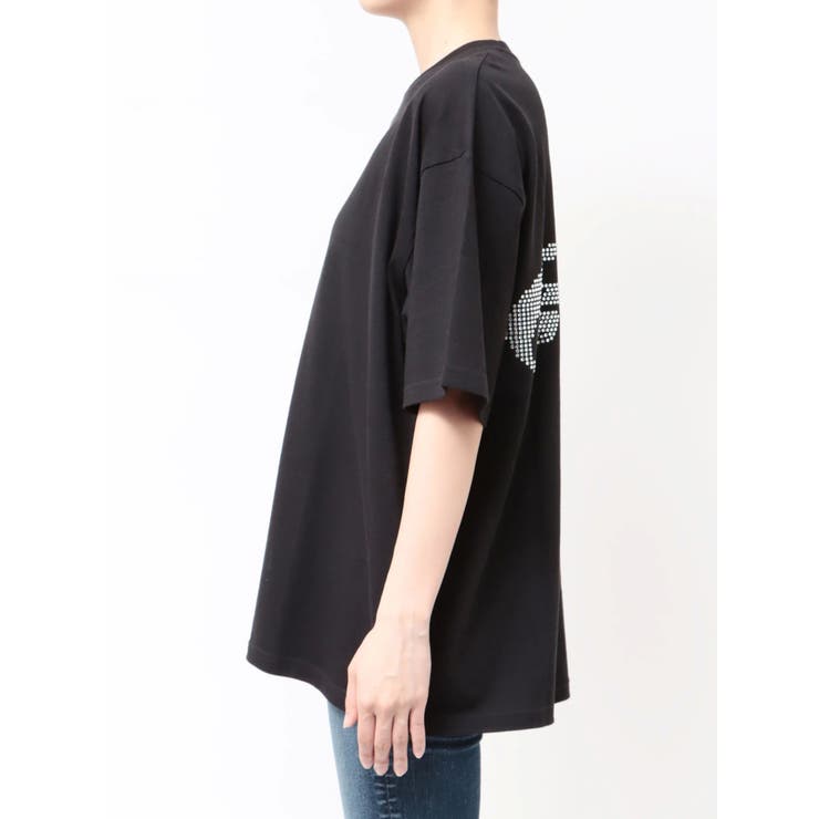BACK GYDAラインストーンBIG Tシャツ[品番：MKSW0064712]｜GYDA