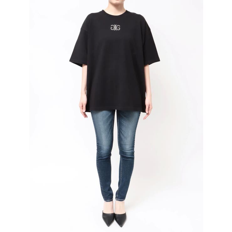 BACK GYDAラインストーンBIG Tシャツ[品番：MKSW0064712]｜GYDA