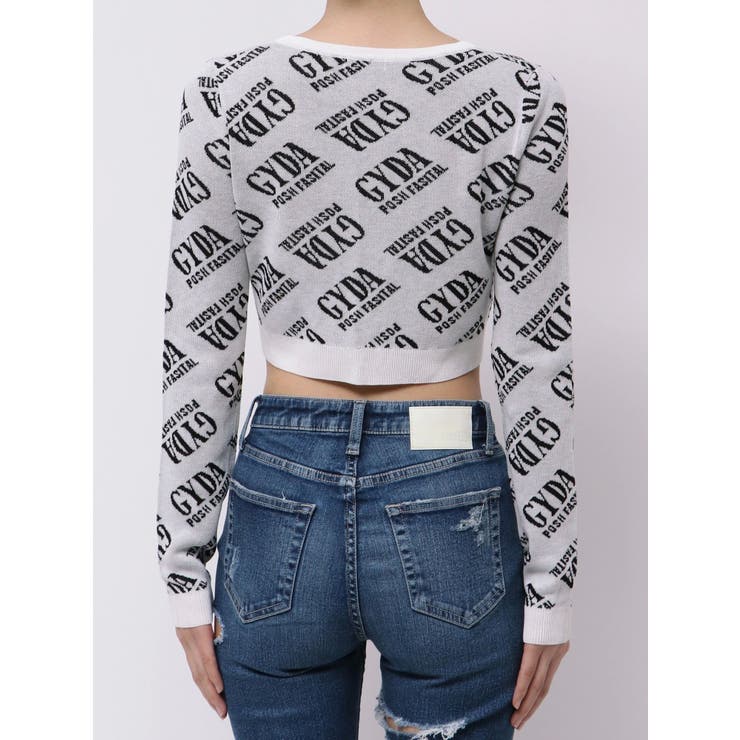 Symmetry GYDA embroideryシャギーニットカーディガン[品番