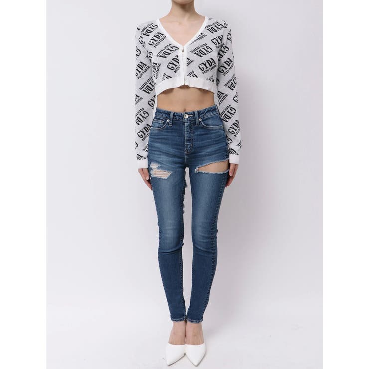 GYDA POSH FADITAL ニットカーディガン[品番：MKSW0064509