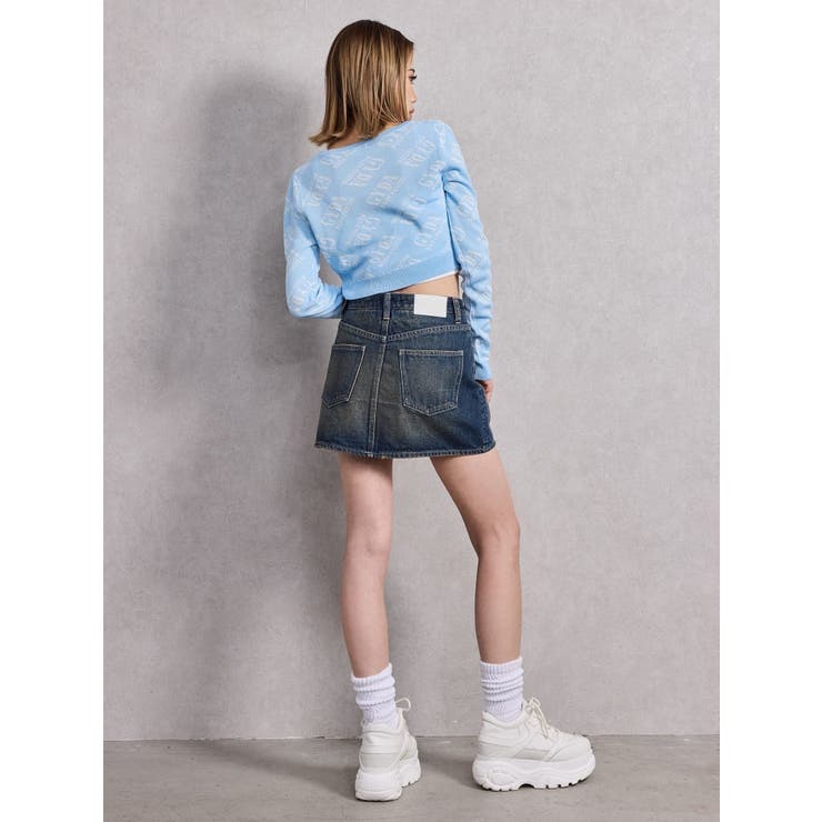 Symmetry GYDA embroideryシャギーニットカーディガン[品番
