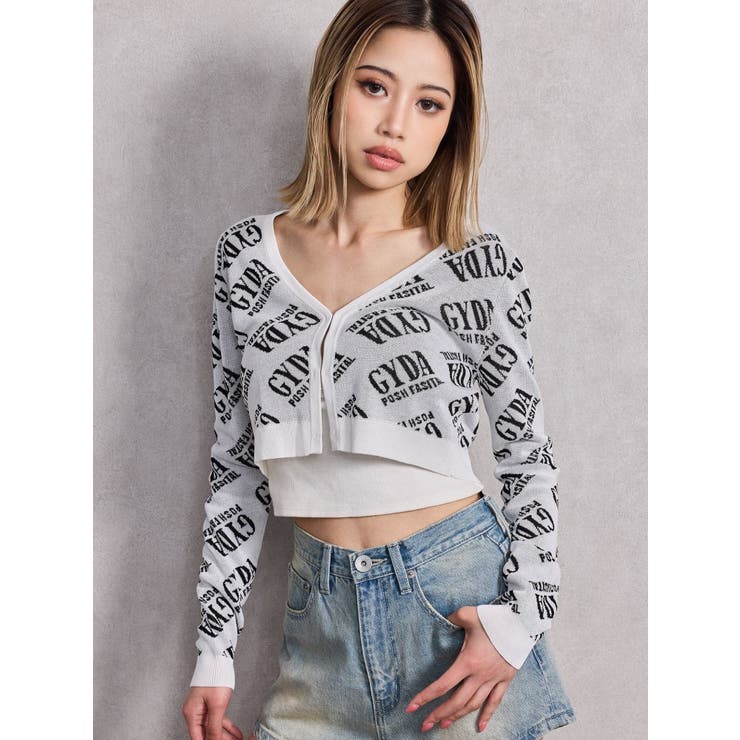 GYDA POSH FADITAL ニットカーディガン[品番：MKSW0064509