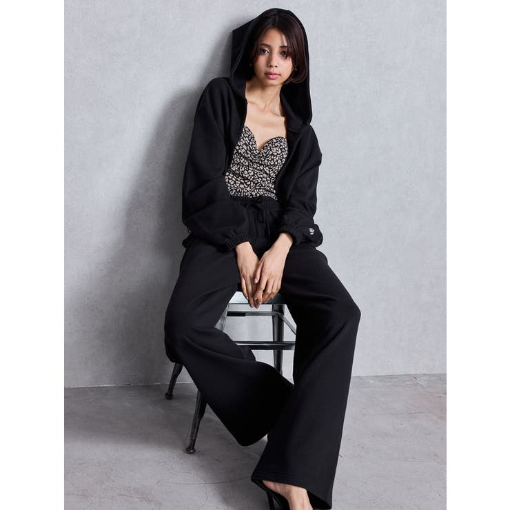 GGショートスウェットボレロパーカー | GYDA | 詳細画像3 