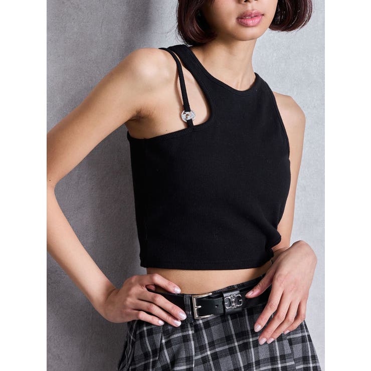 SIDE CUT GDチャームリブビスチェ | GYDA | 詳細画像1 