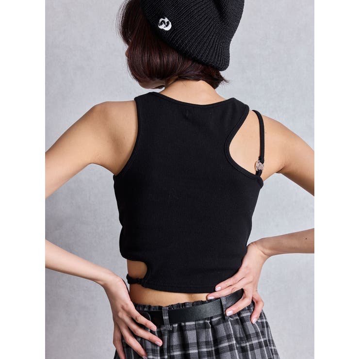 SIDE CUT GDチャームリブビスチェ | GYDA | 詳細画像4 