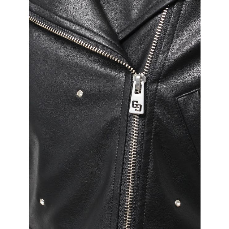 bijou フェイクレザーライダースジャケット[品番：MKSW0065743