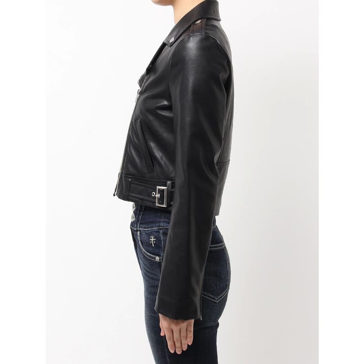 フェイクレザーライダースジャケット[品番：MKSW0065847]｜GYDA