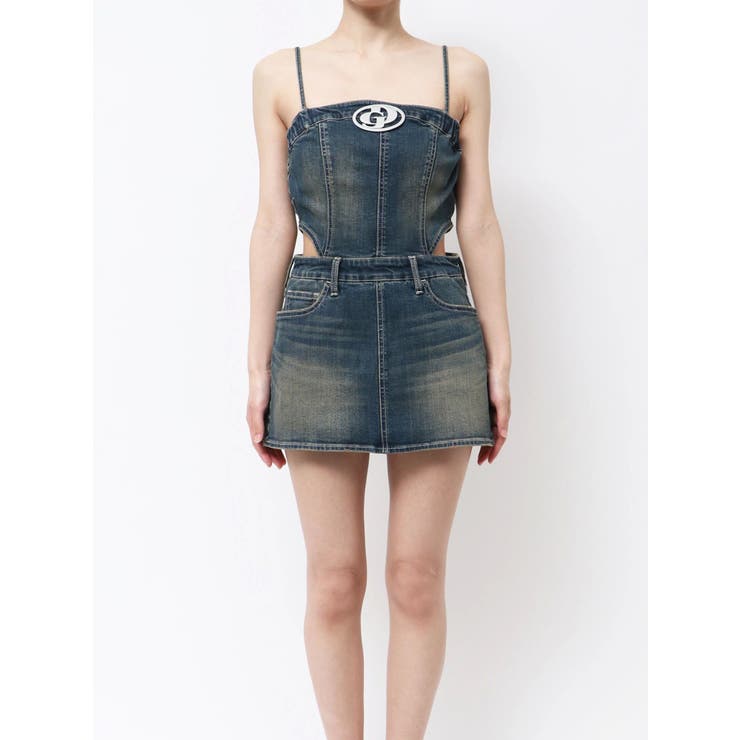 GD MOLD SIDE OPENスカートライクデニムワンピース | GYDA | 詳細画像10 