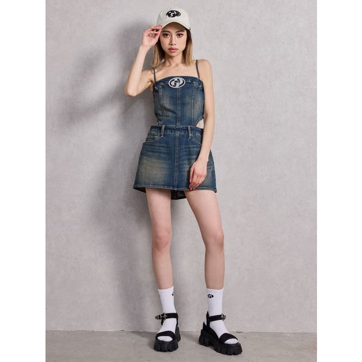 GARULAデニムワンピース　Y2K GARULAデニムワンピース Y2K