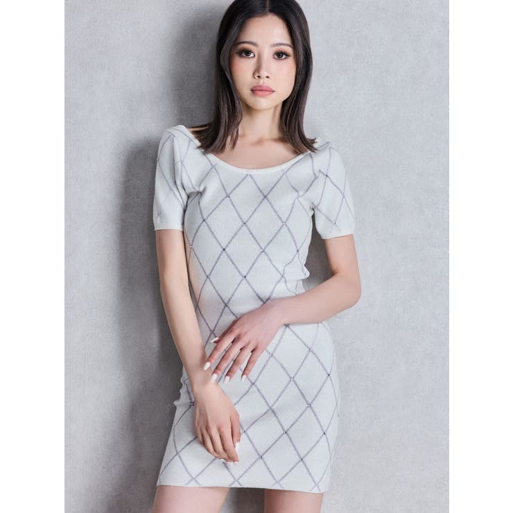 bijou quilting ニットワンピース | GYDA | 詳細画像2 