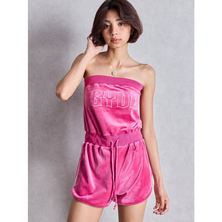 ピンク | GYDAベロアベアロンパース | GYDA
