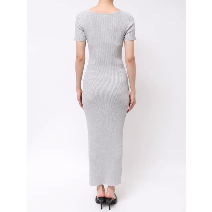 GGプレートハーフスリーブLONGニットワンピース | GYDA | 詳細画像11 