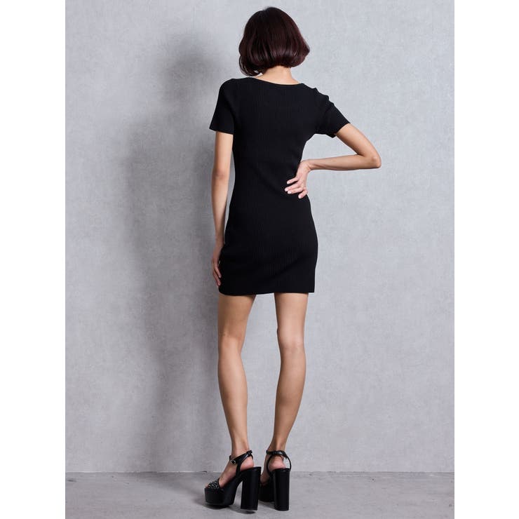 GGプレートハーフスリーブニットワンピース | GYDA | 詳細画像10 