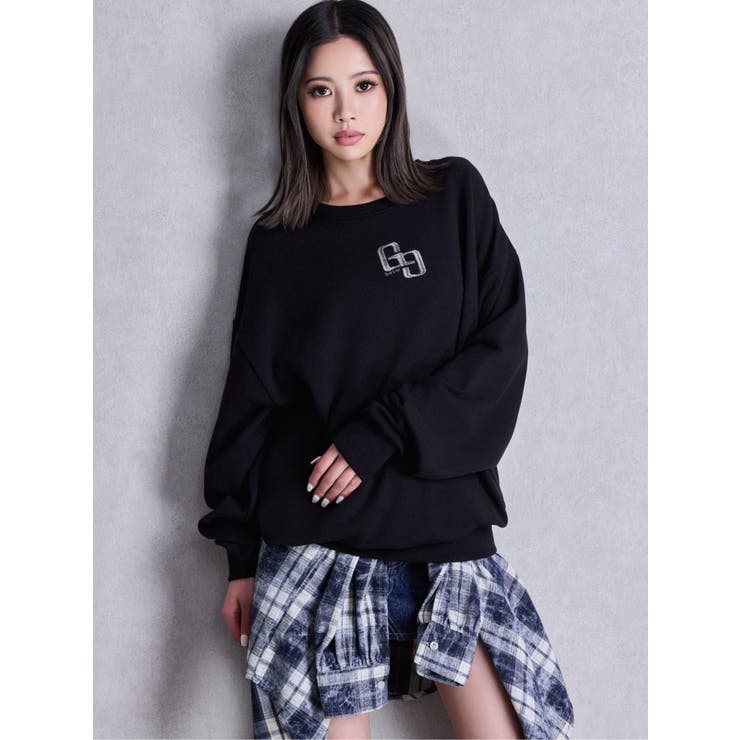 GYDA CHECK LOOSE シャツ processing checkered print looseシャツ[品番：MKSW0065879