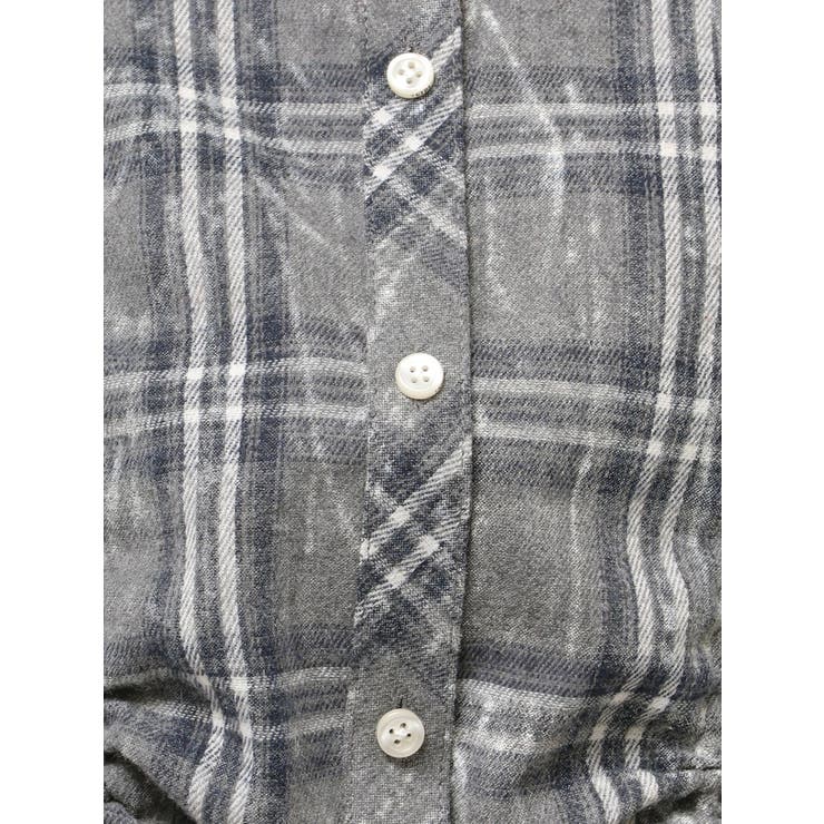 ドロストショートGRUNGEチェックシャツ | GYDA | 詳細画像25 