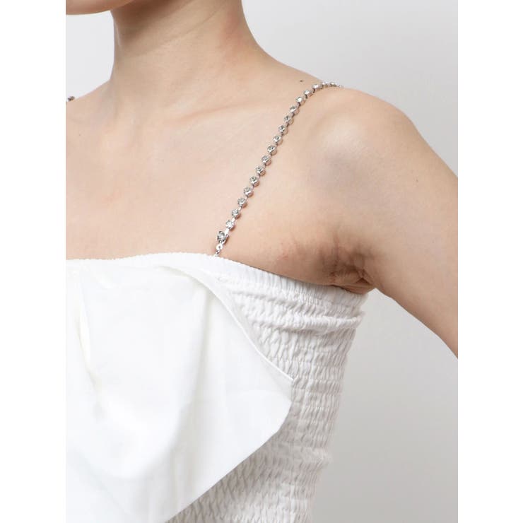 ビジューストーンストラップ2WAYリボンブラウス | GYDA | 詳細画像11 