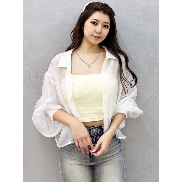 SHEERショートシャツ[品番：MKSW0065888]｜GYDA（ジェイダ）の