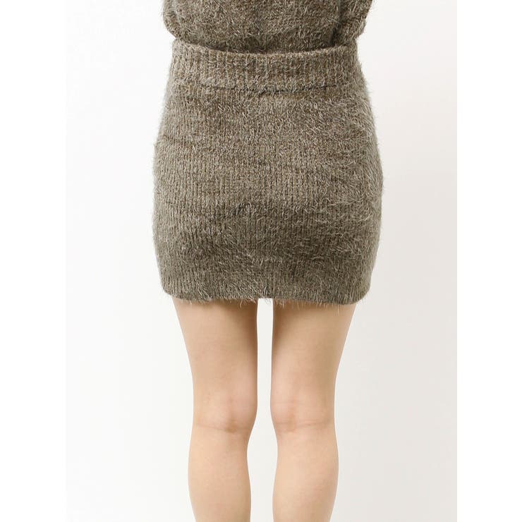 シャギーニットタイトミニスカートライクショートパンツ | GYDA | 詳細画像17 