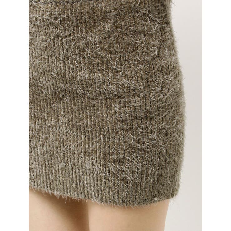 シャギーニットタイトミニスカートライクショートパンツ | GYDA | 詳細画像19 