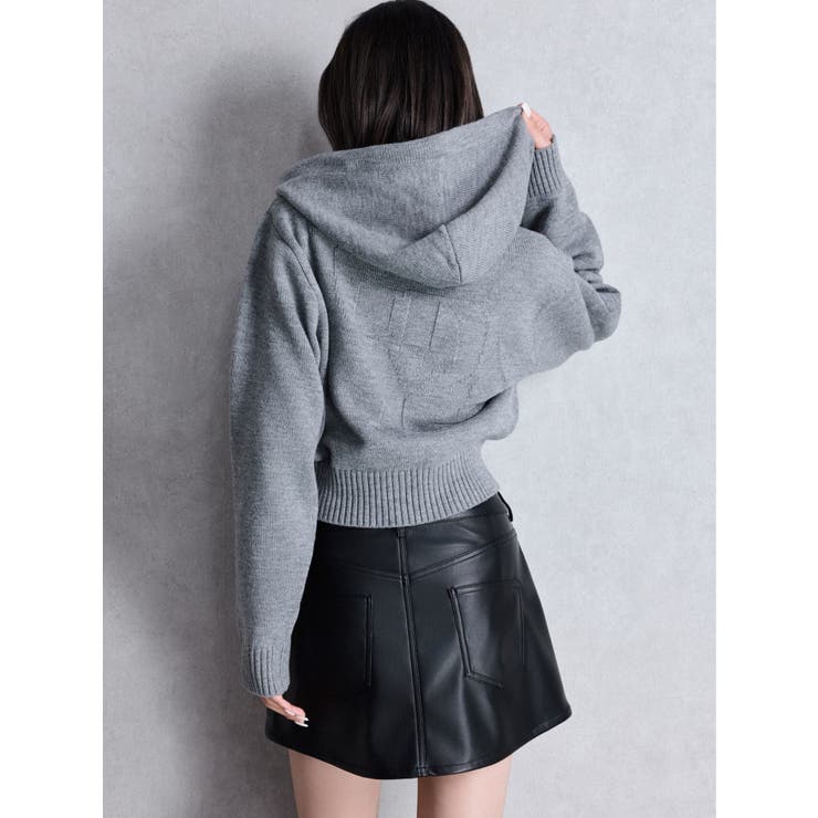 ハイウエストフェイクレザースカートライクショートパンツ | GYDA | 詳細画像6 