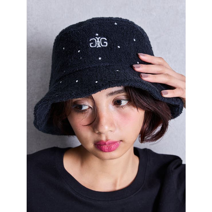 ラインストーンパイルバケットハット[品番：MKSW0064910]｜GYDA