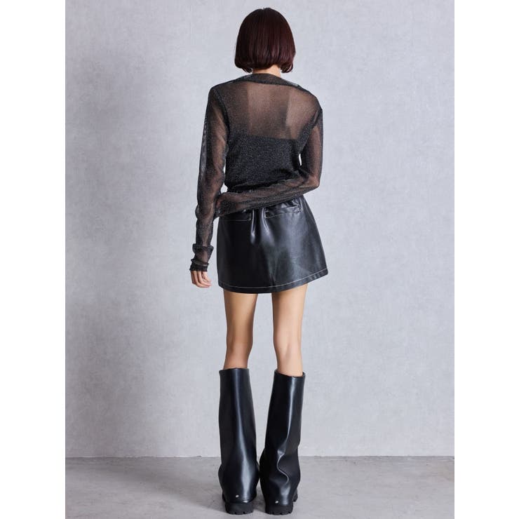 ♡新品未使用♡ GYDA ルーズブーツ ロングブーツ M GYDA ブーツ GDカバールーズシルエットブーツ レディース