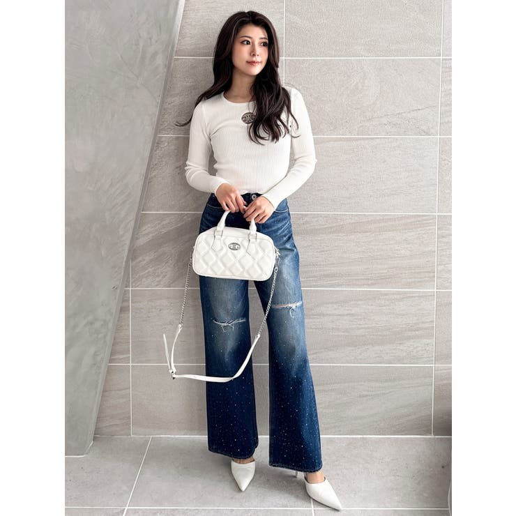 新商品　☆GYDA☆ キルティングrectangle BAG ブラック ジェイダ GYDA キルティングrectangle BAG （ブラック