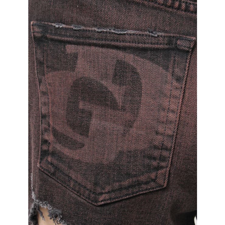 ハイウエスト tear up damageストレートワイドデニムパンツ | GYDA | 詳細画像35 