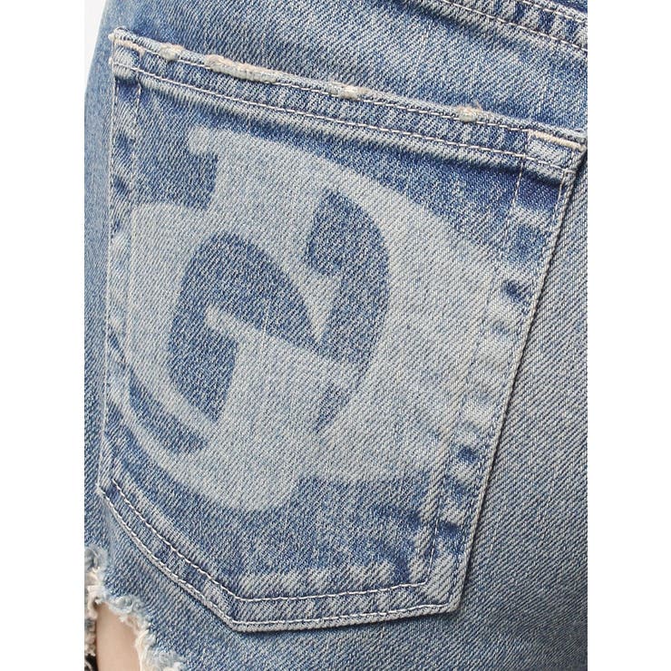 ハイウエスト tear up damageストレートワイドデニムパンツ | GYDA | 詳細画像36 