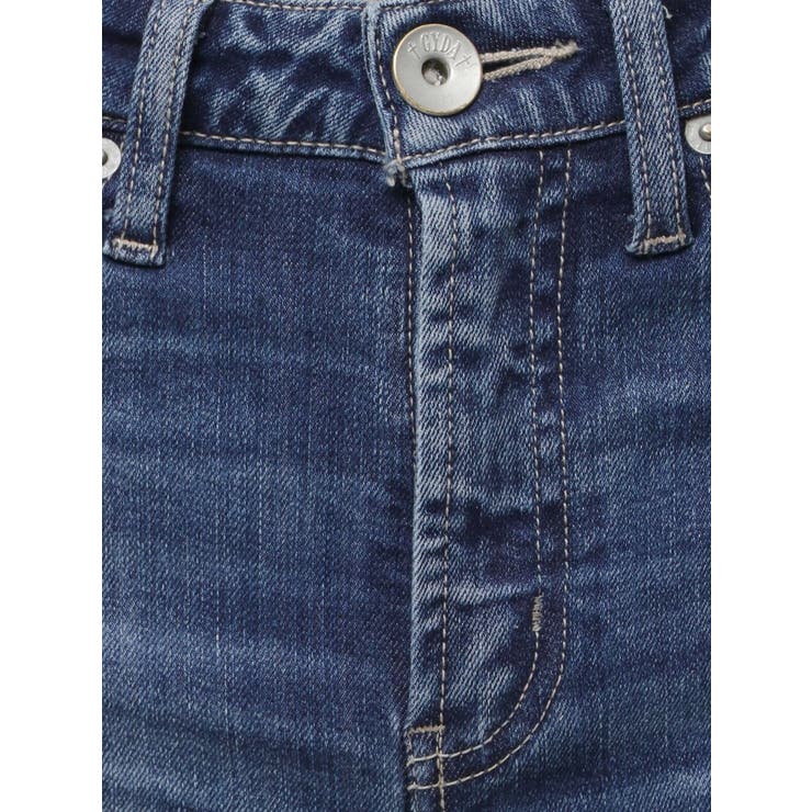 ミドルウエストSIDE CUT INNER DAMAGEスキニーデニムパンツ | GYDA | 詳細画像23 