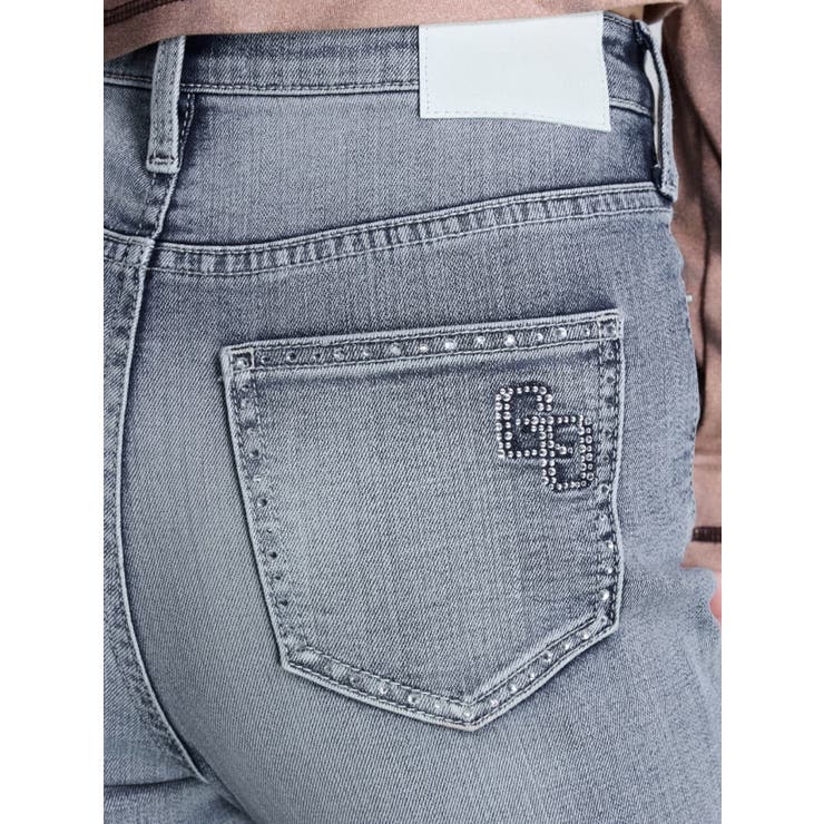 ハイウエスト strap cargo designフレアデニムパンツ | GYDA | 詳細画像36 