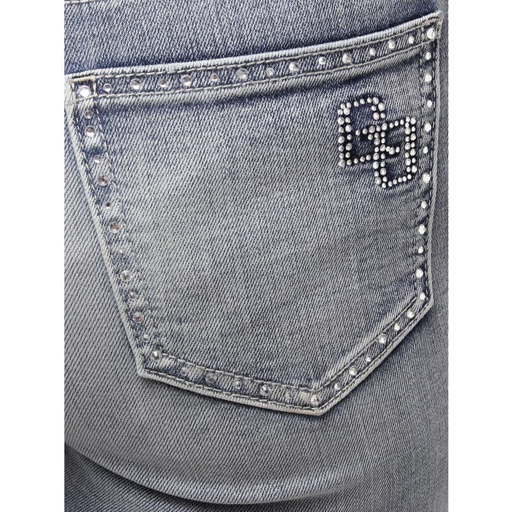 ハイウエスト strap cargo designフレアデニムパンツ | GYDA | 詳細画像47 