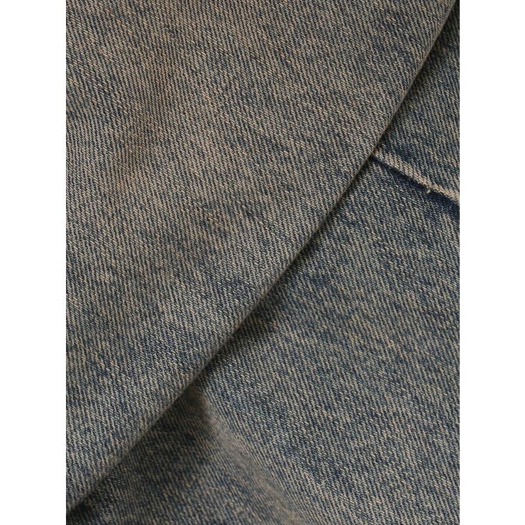 ハイウエストGG Stitch Barrel Leg ダメージデニムパンツ | GYDA | 詳細画像45 