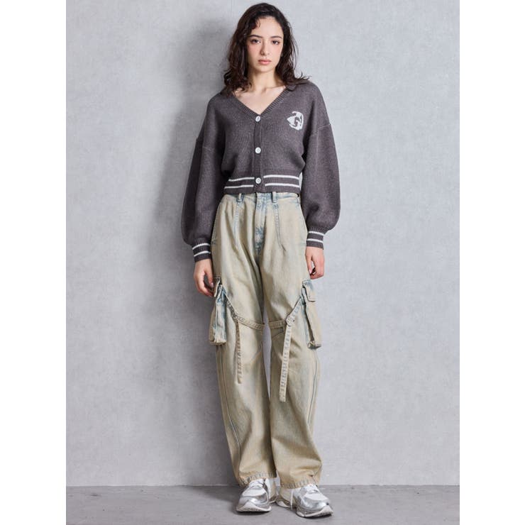 ハイウエスト Urban Utility Wash Cargoデニムパンツ | GYDA | 詳細画像12 