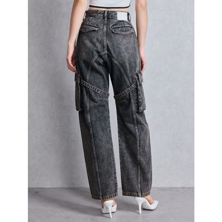 ハイウエスト Urban Utility Wash Cargoデニムパンツ | GYDA | 詳細画像14 