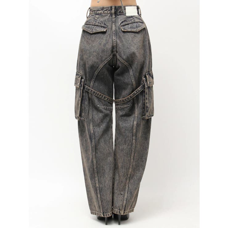 ハイウエスト Urban Utility Wash Cargoデニムパンツ[品番
